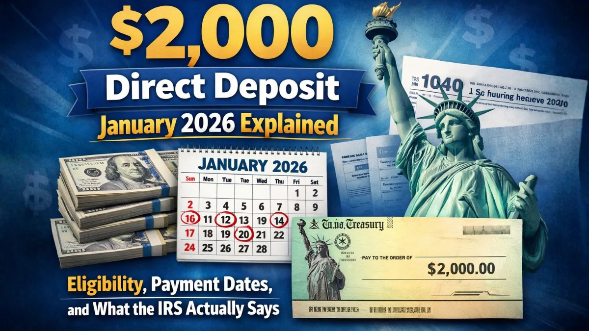 $2,000 Direct Deposit January 2026 Explained