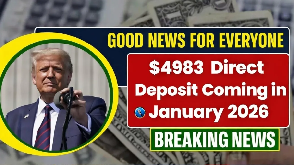 $4,983 Direct Deposit